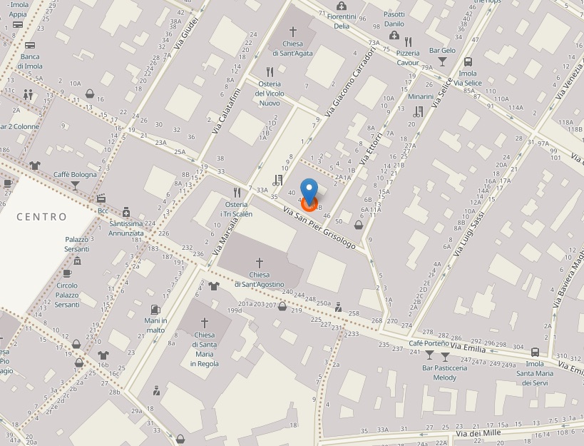 Mappa Via San Pier Grisologo 44 Imola